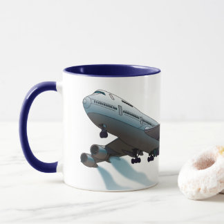 Aeroplane. Jumbo jet. Mug