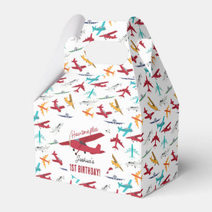 Aeroplane Kids 1st Birthday Party Time Flies Favour Box