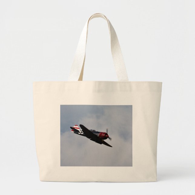 Aeroplane Large Tote Bag (Front)