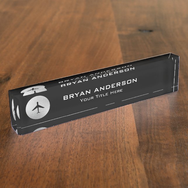Aeroplane Logo Nameplate (Side)