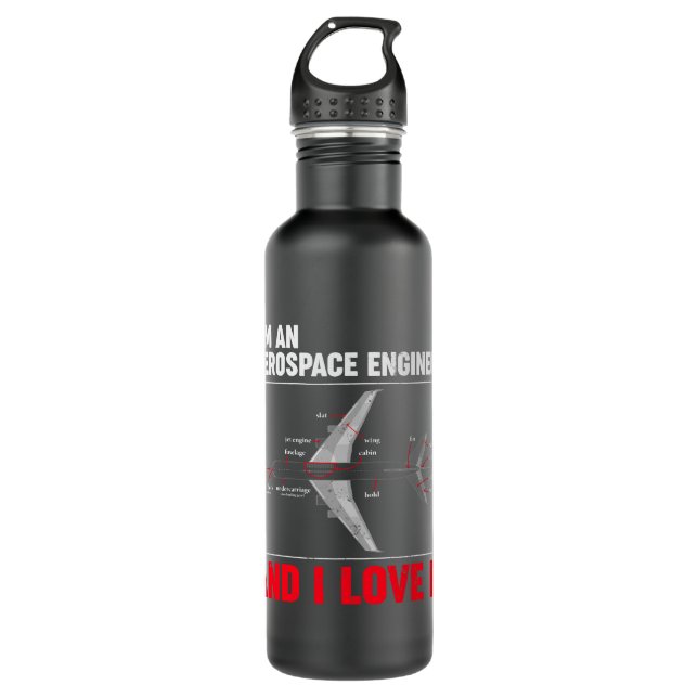 Aeroplane Lover Aerospace Engineer 710 Ml Water Bottle (Front)