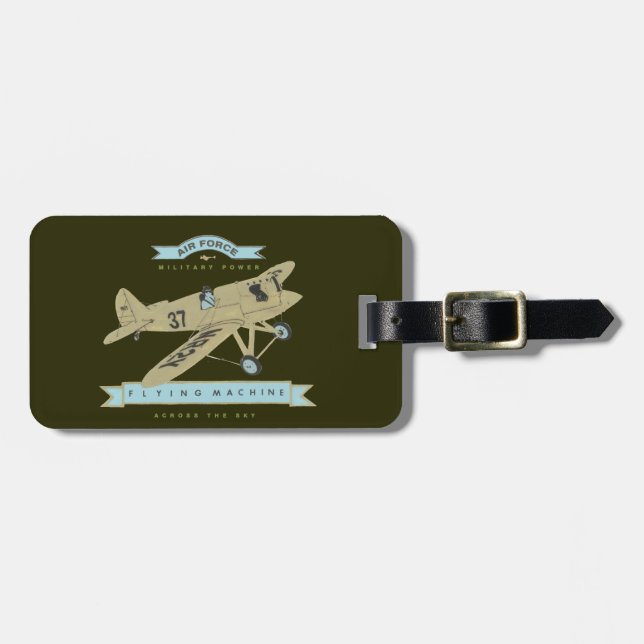 aeroplane luggage tag (Front Horizontal)