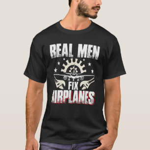 Aeroplane Maintenance Plane Aircraft Mechanic T-Shirt