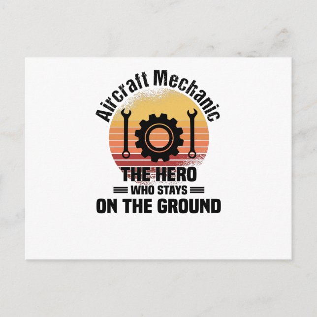 Aeroplane Mechanic Aircraft Engineer Engineer Postcard (Front)