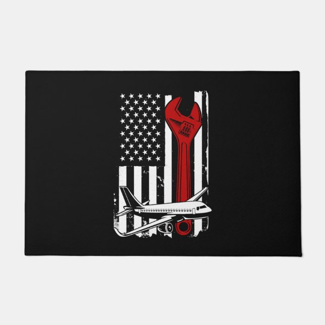 Aeroplane Mechanic, Mechanics  Doormat (Front)