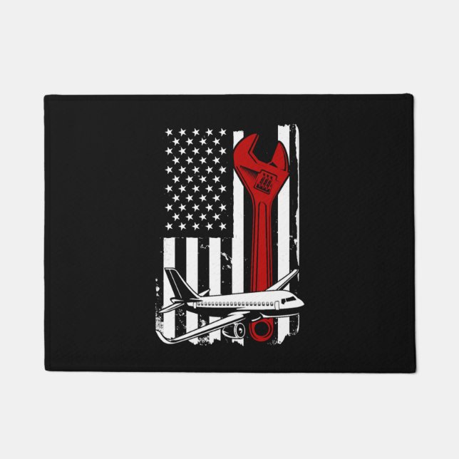 Aeroplane Mechanic, Mechanics  Doormat (Front)