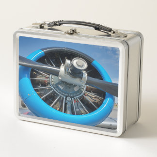 Aeroplane metal lunch box