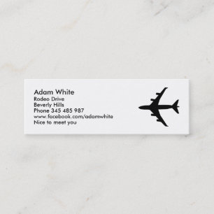 Aeroplane Mini Business Card