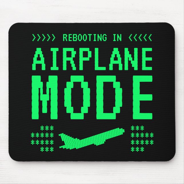 Aeroplane Mode Mouse Pad (Front)