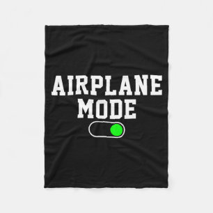 Aeroplane Mode On Vacation Summer Fleece Blanket
