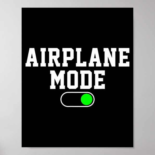 Aeroplane Mode On Vacation Summer Poster (Front)