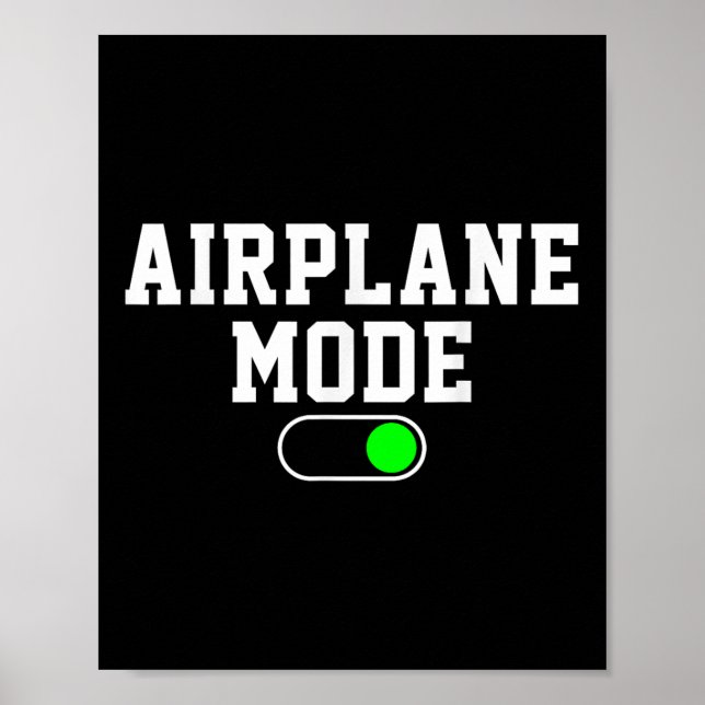 Aeroplane Mode On Vacation Summer  Poster (Front)