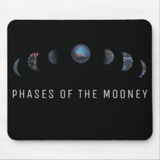 Aeroplane mouse pad, phases of mooney instruments mouse mat