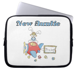 Aeroplane New Aunt of Boy T-shirts and Gifts Laptop Sleeve