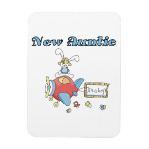 Aeroplane New Aunt of Boy T-shirts and Gifts Magnet