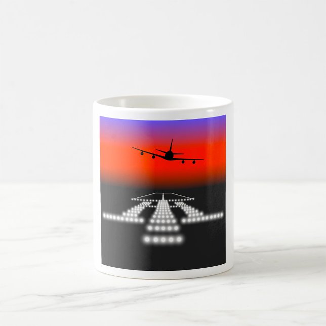 Aeroplane Night Landing Coffee Mug (Creator Uploaded)