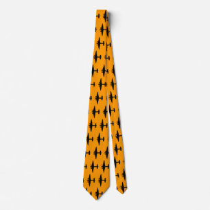 Aeroplane on Orange Tie