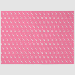 Aeroplane on Rosy Pink Tissue Paper