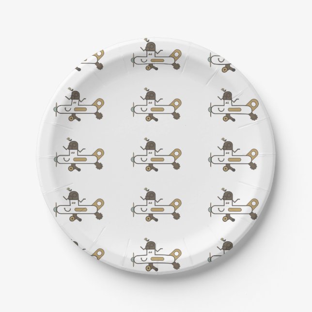 Aeroplane Paper Plate (Front)