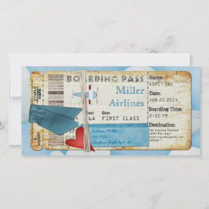 Aeroplane Party Boarding Pass