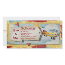 Aeroplane Party Invitation