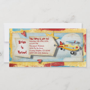 Aeroplane Party Invitation