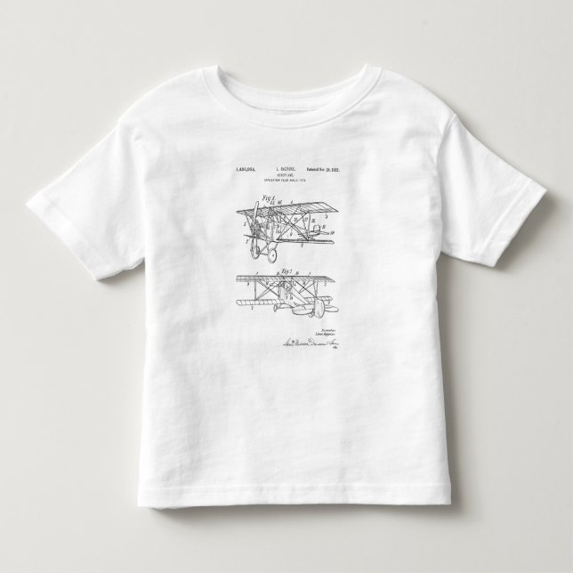 Aeroplane Patent Diagram T-Shirt (Front)