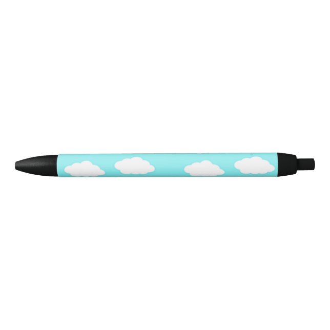 Aeroplane pattern on blue black ink pen (Front)