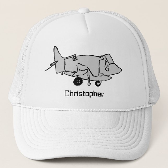 Aeroplane, Personalised Trucker Hat (Front)