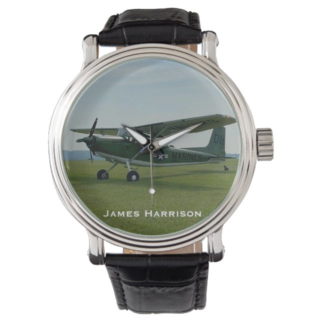 Aeroplane Photo, Aviation,Game Night,Personalised Watch (Front)