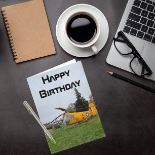 Aeroplane photo, Cool Aviation Birthday Card
