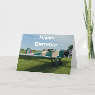 Aeroplane photo, Cool Aviation Pilot Birthday Card