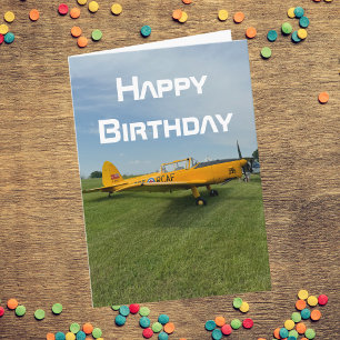 Aeroplane photo Cool Aviation Pilot Birthday Card
