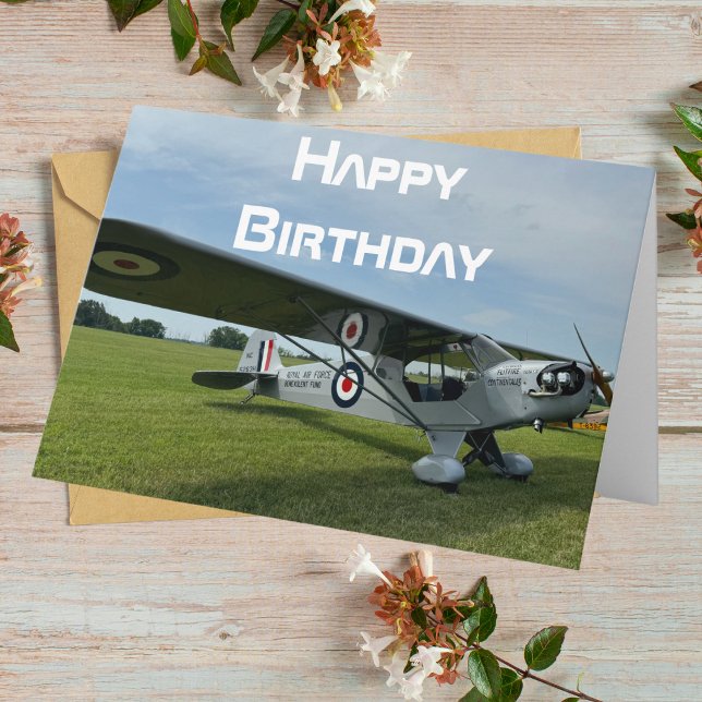 Aeroplane photo, Cool Aviation Pilot Birthday Card (Creator Uploaded)