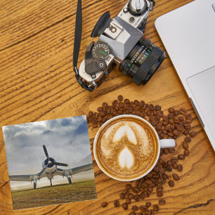 Aeroplane Photo, Cool Fun Aviation Glass Coaster