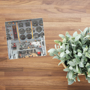 Aeroplane photo, Cool Fun Aviation Glass Coaster