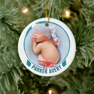 Aeroplane Photo Personalised Ceramic Tree Decoration