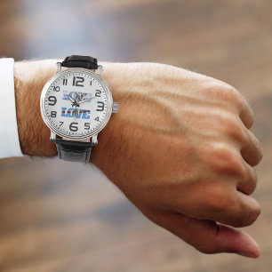 Aeroplane photos & large numbers for Pilot,Aviatio Watch