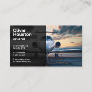 Aeroplane Pilot   Aviation Business Card