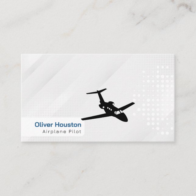 Aeroplane Pilot | Aviation Business Card (Front)