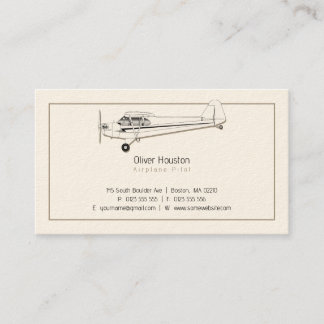 Aeroplane Pilot | Aviation Business Card