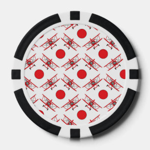 Aeroplane Pilot Aviation Lovers Poker Chips