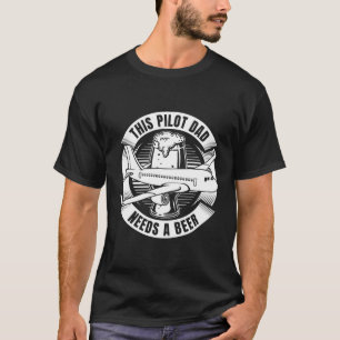 Aeroplane Pilot Aviator Aviation Flying Aircraft P T-Shirt