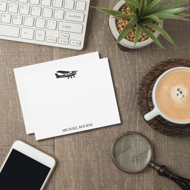 Aeroplane Pilot Aviator Modern Stylish Custom  Card (Creator Uploaded)