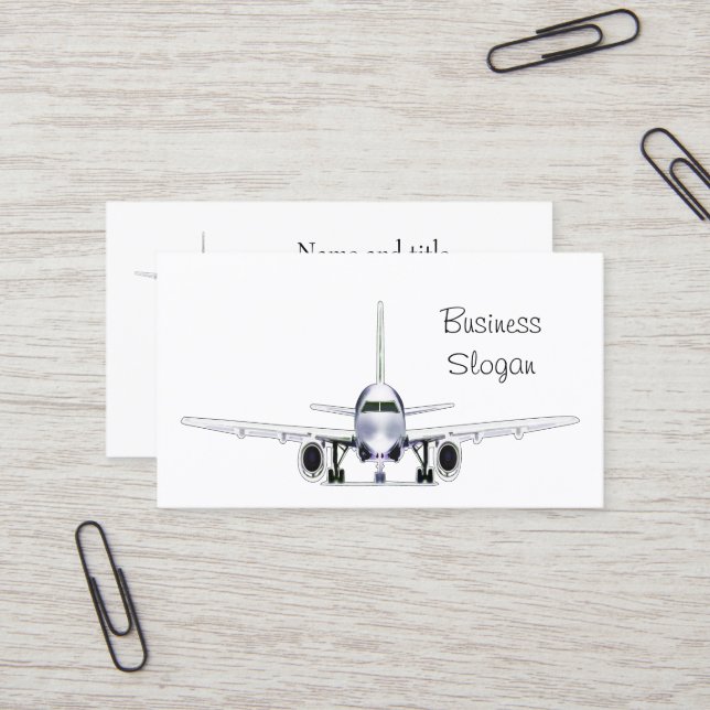 Aeroplane Pilot Business Card (Front/Back In Situ)