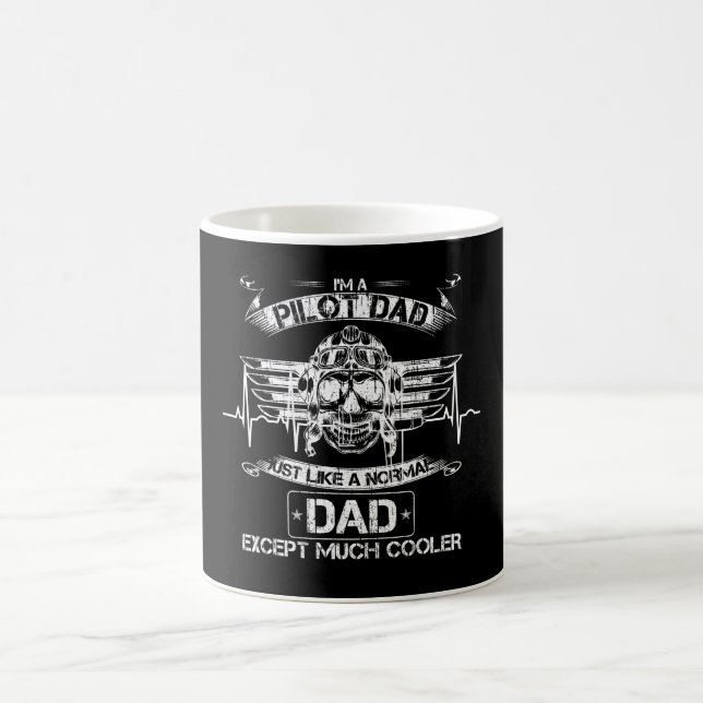 Aeroplane Pilot Dad Just Normal But Much Cooler Da Coffee Mug (Center)