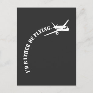 Aeroplane Pilot Flying Plane Aviation Enthusiast Postcard