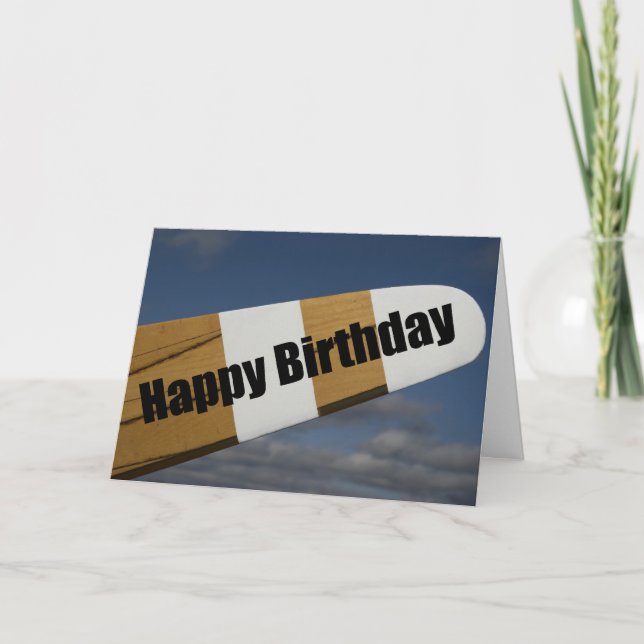 Aeroplane Pilot Happy Birthday Card (Front)