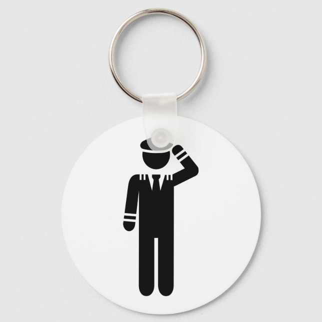 Aeroplane pilot key ring (Front)