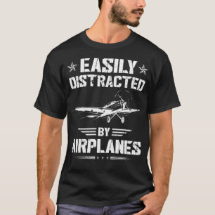 Aeroplane Pilot Men Aviation T-Shirt